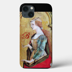 SAINT MARY MAGDALENE 2 MONOGRAM Gold,Red iPhone 13 Case