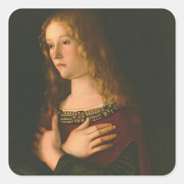Saint Mary Magdalene - Bellini Square Sticker (Front)