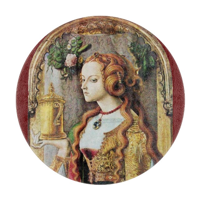SAINT MARY MAGDALENE by Carlo Crivelli Cutting Board (Front)