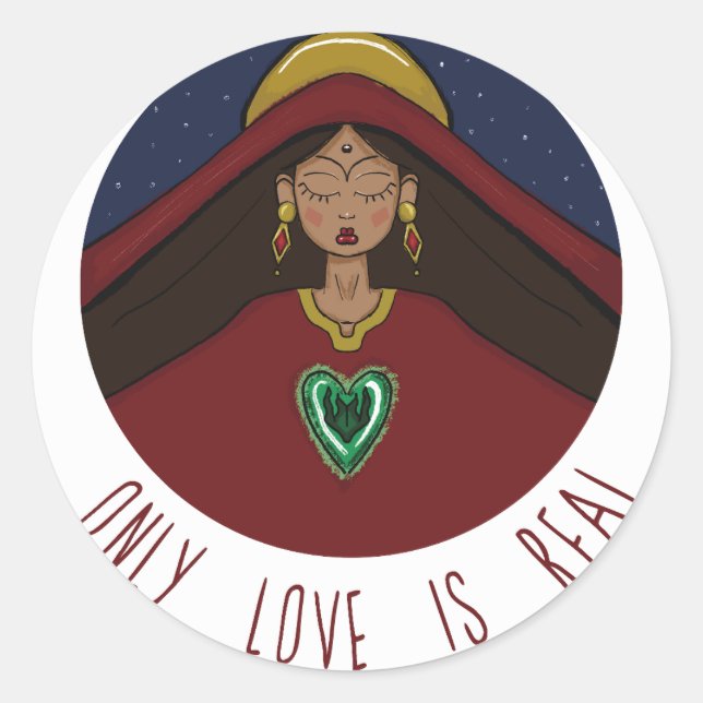 Saint Mary Magdalene Classic Round Sticker (Front)