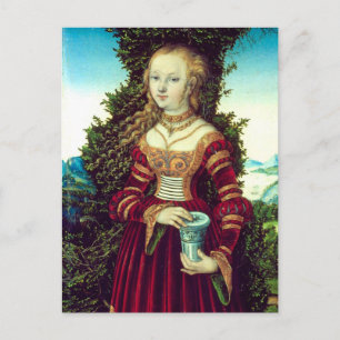 SAINT MARY MAGDALENE Detail ,Parchment Postcard