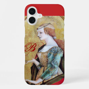 SAINT MARY MAGDALENE MONOGRAM Gold Yellow ,Red iPhone Case