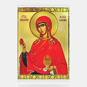 Saint Mary Magdalene orthodox icon Acrylic Sign