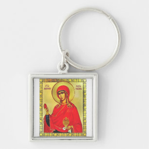 Saint Mary Magdalene orthodox icon Key Ring