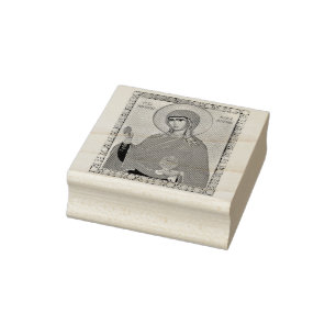 Saint Mary Magdalene orthodox icon Rubber Stamp