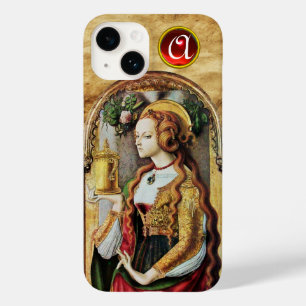 SAINT MARY MAGDALENE Parchment Ruby Gem Monogram Case-Mate iPhone 14 Case