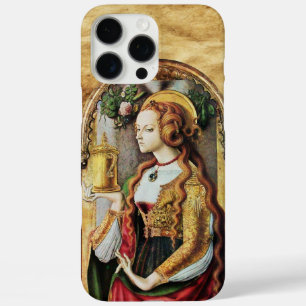 SAINT MARY MAGDALENE Parchment Ruby Gem Monogram iPhone 16 Pro Max Case