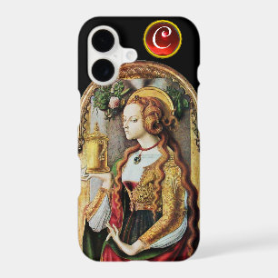 SAINT MARY MAGDALENE Ruby Gem Monogram ,Black