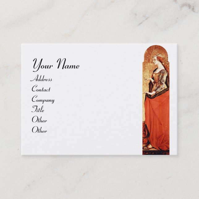 SAINT MARY MAGDALENE White Business Card (Front)