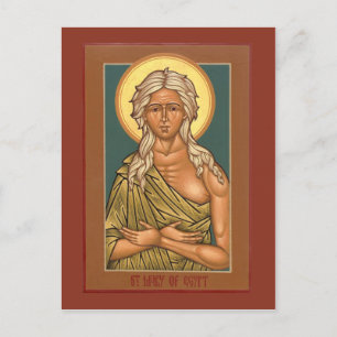 Saint Mary of Egypt Prayer Card