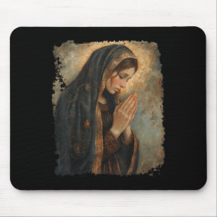 Saint Mary Praying Mother Of Jesus  Mouse Pad