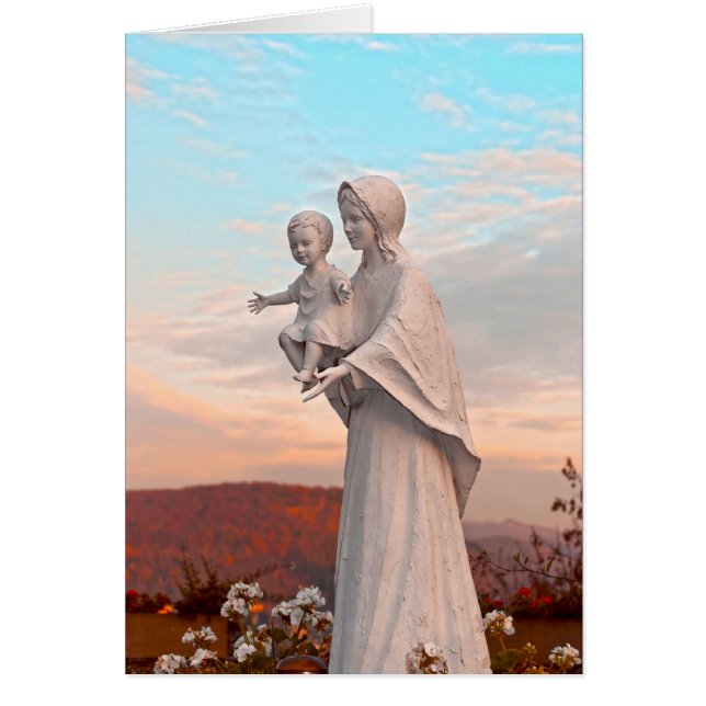 Saint Mary with Jesus Card (Front)