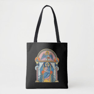Saint Matthew Mediaeval Manuscript Art Tote Bag
