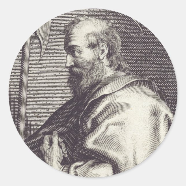 Saint Matthew the Apostle Classic Round Sticker (Front)