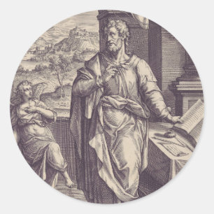 Saint Matthew the Apostle Classic Round Sticker