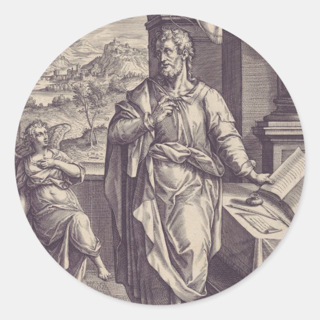 Saint Matthew the Apostle Classic Round Sticker (Front)