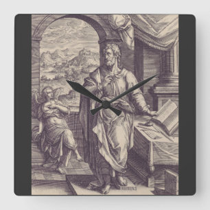 Saint Matthew the Apostle Square Wall Clock