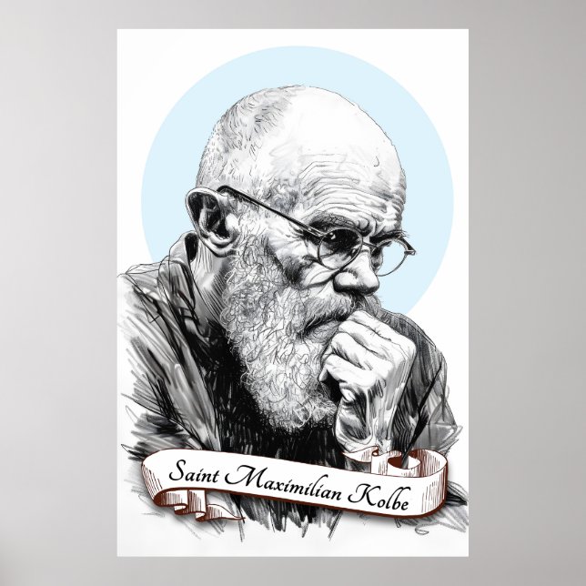 Saint Maximilian Kolbe Poster (Front)