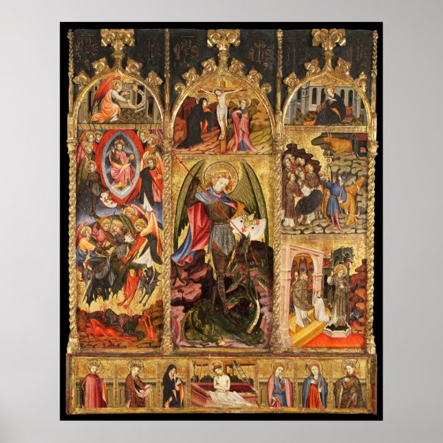 Saint Michael Altarpiece The ArchAngel Poster (Front)