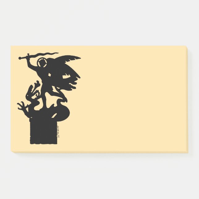 Saint Michael and Dragon Post-it Notes (Front)
