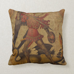 Saint Michael and the Dragon Cushion