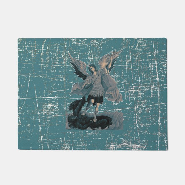 Saint Michael Archangel 2 Doormat (Front)