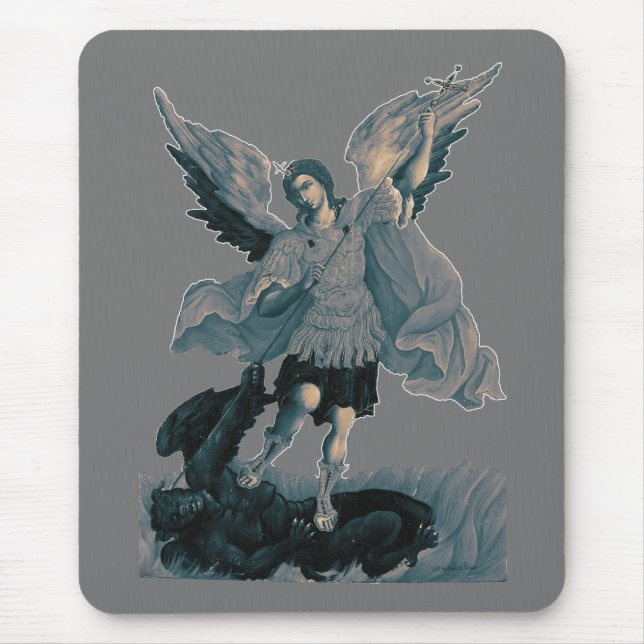 Saint Michael Archangel 2 Mouse Pad (Front)
