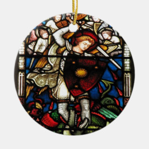 SAINT MICHAEL ARCHANGEL CERAMIC TREE DECORATION