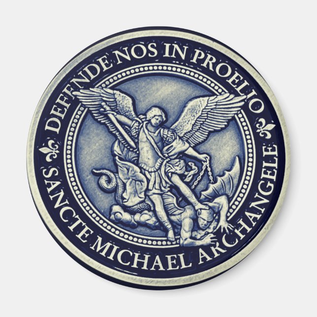 Saint Michael Archangel Medal, St Michael Archange Magnet (Front)