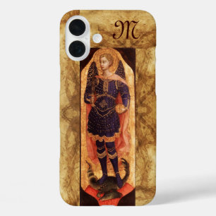 SAINT MICHAEL ARCHANGEL WITH DRAGON monogram iPhone 16 Plus Case