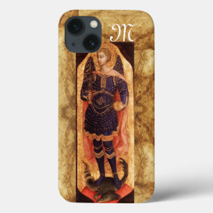 SAINT MICHAEL ARCHANGEL WITH DRAGON monogram iPhone 13 Case