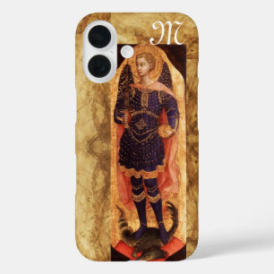 SAINT MICHAEL ARCHANGEL WITH DRAGON monogram iPhone 16 Case