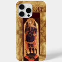 SAINT MICHAEL ARCHANGEL WITH DRAGON monogram