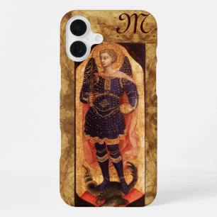 SAINT MICHAEL ARCHANGEL WITH DRAGON monogram iPhone Case