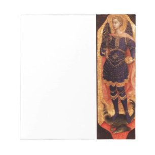 SAINT MICHAEL ARCHANGEL WITH DRAGON NOTEPAD