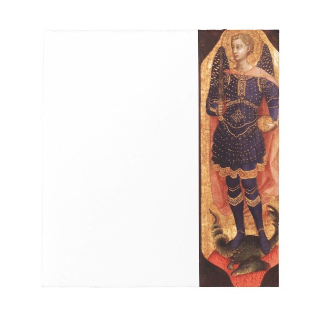 SAINT MICHAEL ARCHANGEL WITH DRAGON NOTEPAD (Front)