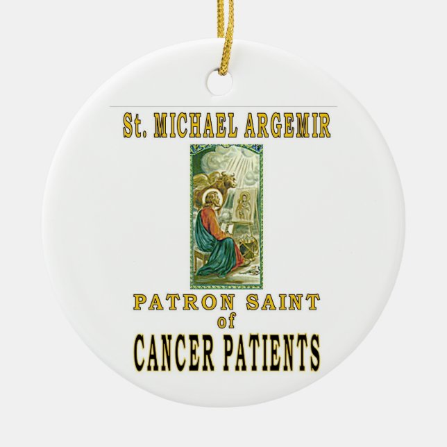 SAINT MICHAEL ARGEMIR CERAMIC TREE DECORATION (Front)