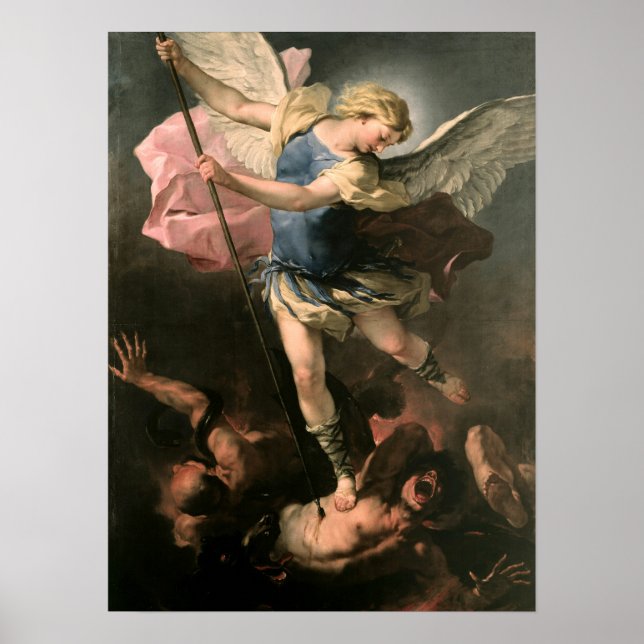 Saint Michael by Giordano Poster (Front)