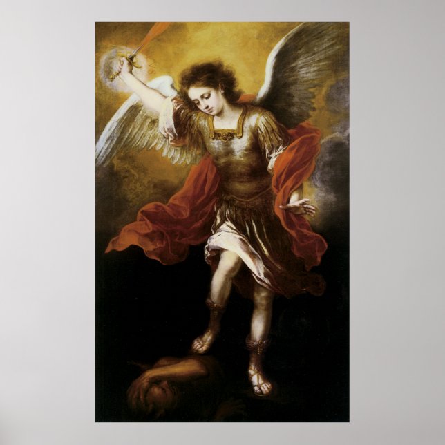 Saint Michael by Murillo Poster (Front)