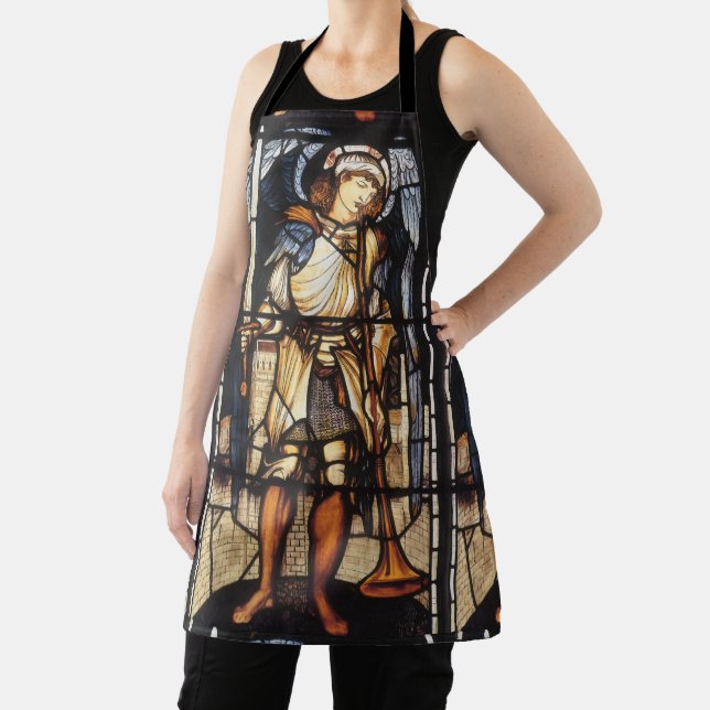 Saint Michael by Sir Edward Coley Burne-Jones Apron (Insitu)