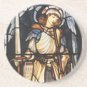 Saint Michael by Sir Edward Coley Burne-Jones Coaster