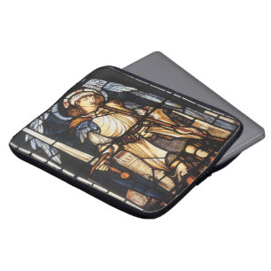 Saint Michael by Sir Edward Coley Burne-Jones Laptop Sleeve