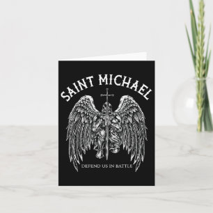 Saint Michael Defend Us In Battle  Card