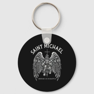 Saint Michael Defend Us In Battle  Key Ring