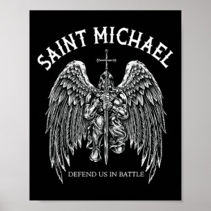 Saint Michael Defend Us In Battle Poster