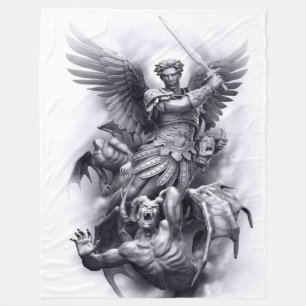 SAINT MICHAEL FLEECE BLANKET
