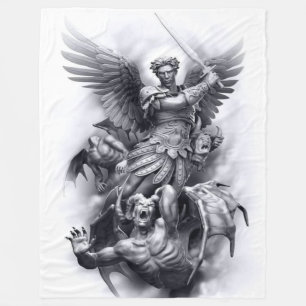 SAINT MICHAEL FLEECE BLANKET