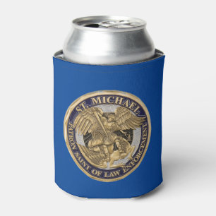 SAINT MICHAEL  PATRON SAINT OF POLICE OFFICERS CAN COOLER