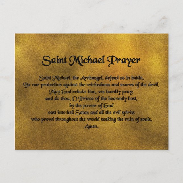 Saint Michael Postcard (Front)