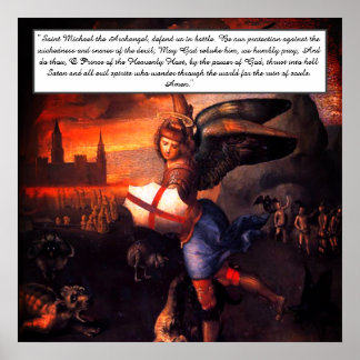 Saint Michael Prayer Poster